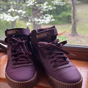 PUMA Women's Purple High-Top Sneakers